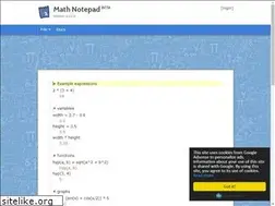 Sites similar to mathnotepad.com