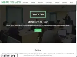 Sites similar to mathonweb.org
