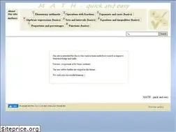Sites similar to mathquickeasy.com