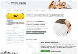 Sites similar to maths-cours.fr