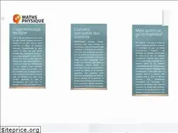 Sites similar to maths-physique.fr
