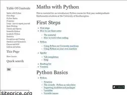 Sites similar to maths-with-python.readthedocs.io