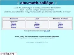 Sites similar to mathsaucollege.fr