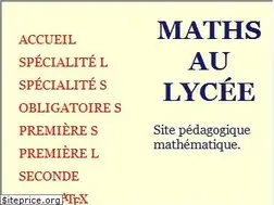 Sites similar to mathsaulycee.info