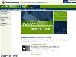 Sites similar to mathsfirst.massey.ac.nz
