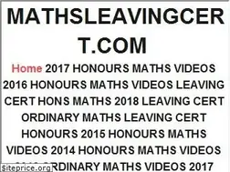 Sites similar to mathsleavingcert.com