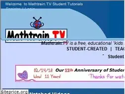Sites similar to mathtrain.tv