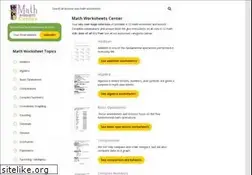 Sites similar to mathworksheetscenter.com