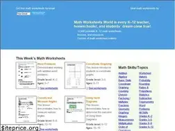 Sites similar to mathworksheetsworld.com