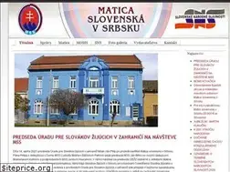 Sites similar to maticaslovenska.rs