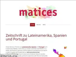 Sites similar to matices-magazin.de
