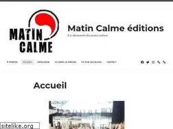 Sites similar to matincalme-editions.com
