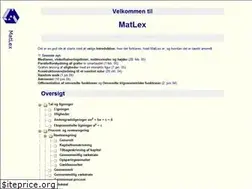 Sites similar to matlex.dk