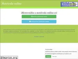 Sites similar to matricula-online.es