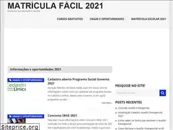 Sites similar to matriculafacilbr.com.br