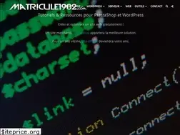 Sites similar to matricule1902.com