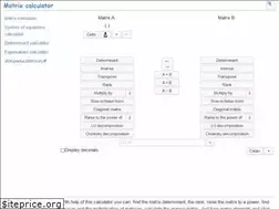Sites similar to matrixcalc.org