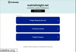 Sites similar to matrixfreight.net