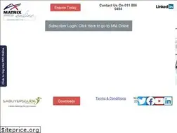 Sites similar to matrixmarketing.co.za