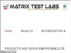 Sites similar to matrixtestlabs.com