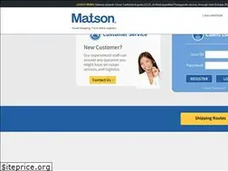 Sites similar to matson.com