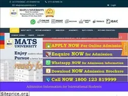 Sites similar to matsuniversity.ac.in