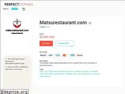 Sites similar to matsurestaurant.com