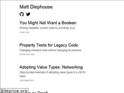 Sites similar to matt.diephouse.com