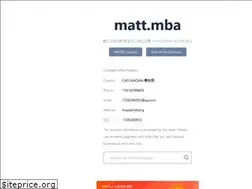 Sites similar to matt.mba
