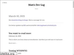 Sites similar to matt.writefreely.dev