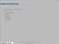 Sites similar to matt.wronka.org
