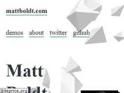 Sites similar to mattboldt.com