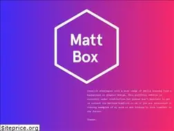 Sites similar to mattbox.co.uk