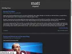 Sites similar to mattchepeleff.com