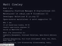 Sites similar to mattcowley.co.uk