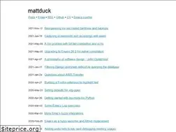 Sites similar to mattduck.com