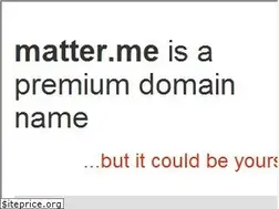 Sites similar to matter.me