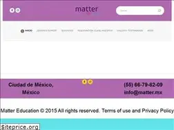 Sites similar to matter.mx