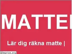 Sites similar to matteraknaren.com