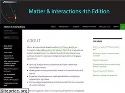 Sites similar to matterandinteractions.org