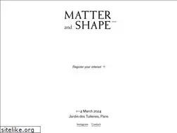 Sites similar to matterandshape.com