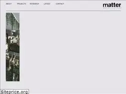 Sites similar to matterarchitecture.uk