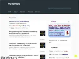 Sites similar to matterhere.com