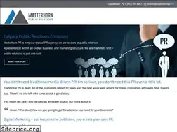 Sites similar to matterhornpr.ca