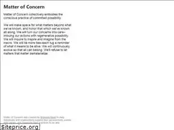 Sites similar to matterofconcern.com
