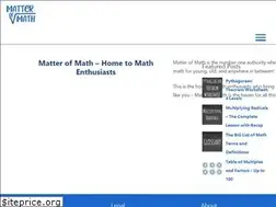 Sites similar to matterofmath.com