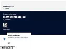 Sites similar to matteroftaste.eu