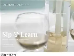 Sites similar to matterofwine.com