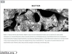 Sites similar to matters.it
