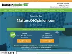 Sites similar to mattersofopinion.com